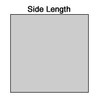 Square, square area, Using measurements in feet: