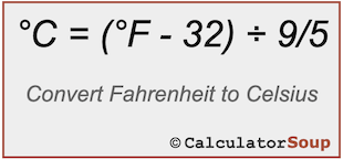 Celsius to Fahrenheit Conversion Chart