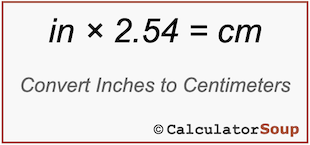 Convert Inches to cm