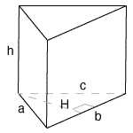 volume of a triangular prism calculator